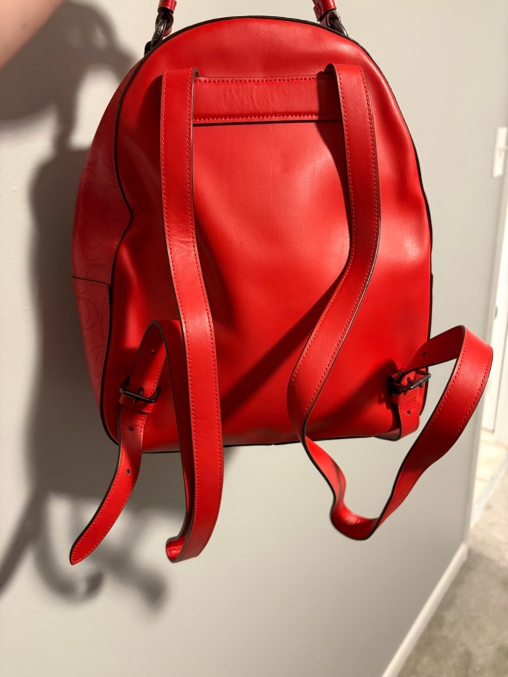 Coach Red Jordyn Backpack - Picture 3 of 6